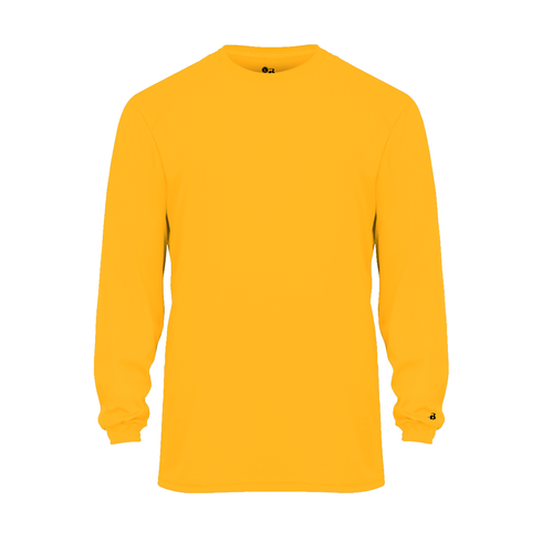 Badger Sport B-Core L/S Tee (410400-000804), Color 'Gold'